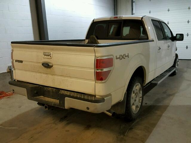 1FTFW1ET0CFB16995 - 2012 FORD F150 SUPER WHITE photo 4