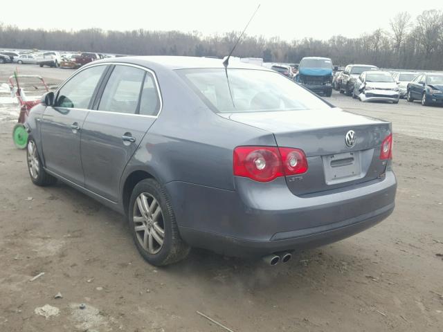 3VWEF71K07M151311 - 2007 VOLKSWAGEN JETTA WOLF GRAY photo 3