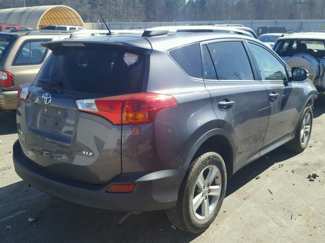 2T3WFREV1DW004870 - 2013 TOYOTA RAV4 XLE GRAY photo 4