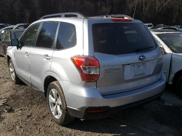 JF2SJADC7FG418864 - 2015 SUBARU FORESTER 2 SILVER photo 3