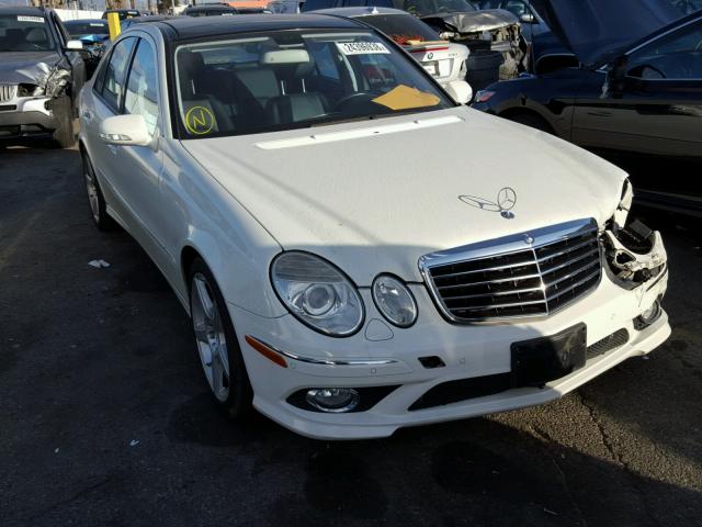 WDBUF56X59B369180 - 2009 MERCEDES-BENZ E 350 WHITE photo 1