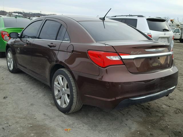 1C3CCBBB0CN176685 - 2012 CHRYSLER 200 TOURIN MAROON photo 3