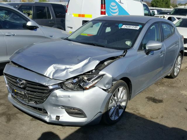 3MZBN1L71HM150505 - 2017 MAZDA 3 TOURING SILVER photo 2