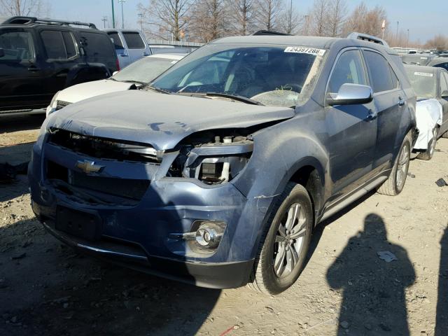 2CNALPEC2B6293512 - 2011 CHEVROLET EQUINOX LT BLUE photo 2