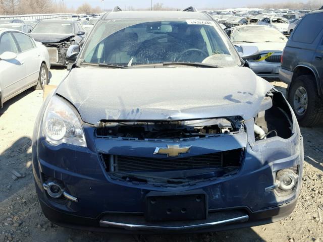 2CNALPEC2B6293512 - 2011 CHEVROLET EQUINOX LT BLUE photo 9