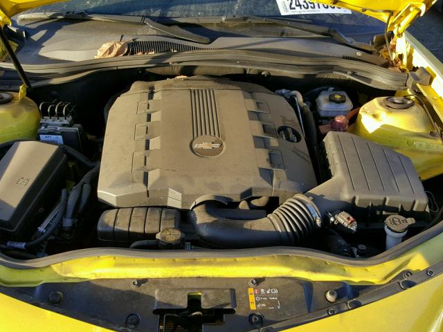 2G1FA1E31F9206998 - 2015 CHEVROLET CAMARO LS YELLOW photo 7