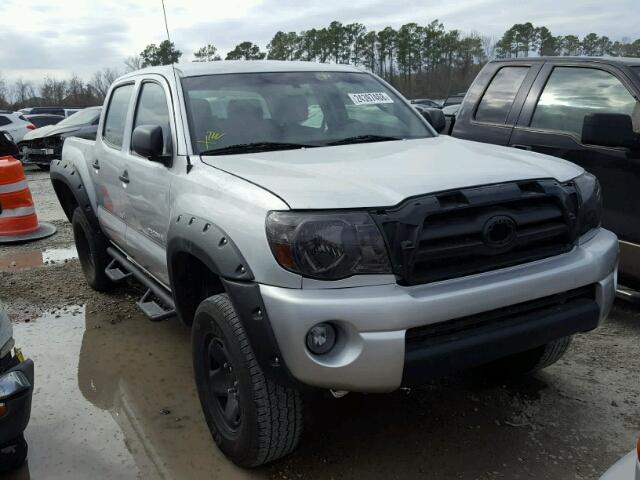 3TMLU42N58M019296 - 2008 TOYOTA TACOMA DOU SILVER photo 1