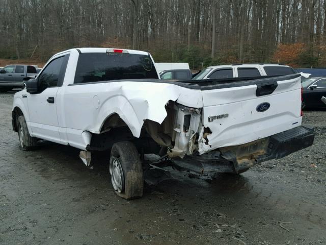 1FTMF1C87GKD05422 - 2016 FORD F150 WHITE photo 3