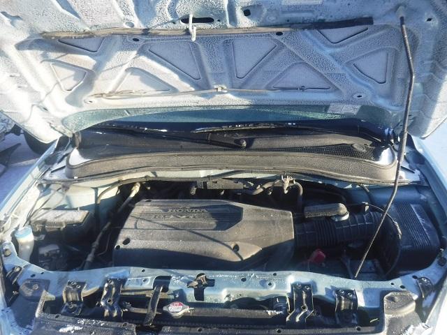 2HKYF18473H620219 - 2003 HONDA PILOT EX BLUE photo 7