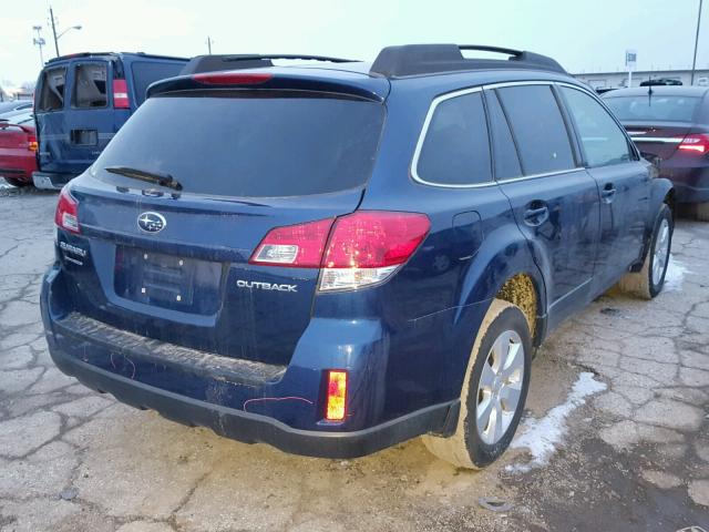 4S4BRCGC0A3339000 - 2010 SUBARU OUTBACK 2. BLUE photo 4