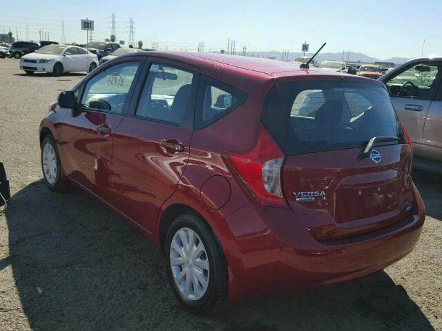 3N1CE2CP0EL402021 - 2014 NISSAN VERSA NOTE RED photo 3