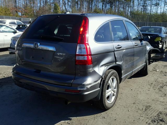 5J6RE4H77AL069408 - 2010 HONDA CR-V EXL GRAY photo 4