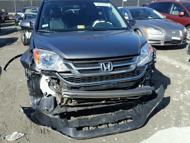 5J6RE4H77AL069408 - 2010 HONDA CR-V EXL GRAY photo 9