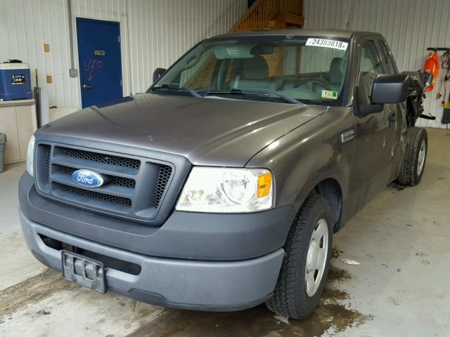 1FTRF12248KC21286 - 2008 FORD F150 GRAY photo 2