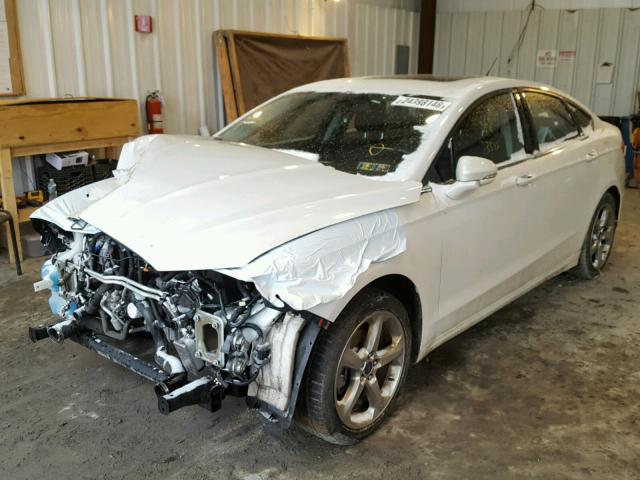 3FA6P0HR0DR246406 - 2013 FORD FUSION SE WHITE photo 2