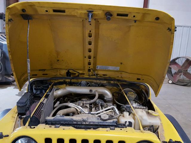 1J4FA69S64P705827 - 2004 JEEP WRANGLER / YELLOW photo 7