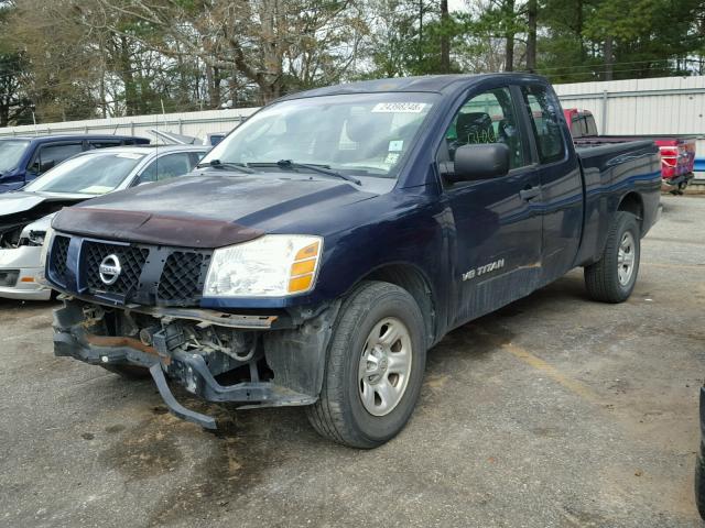 1N6BA06A57N201912 - 2007 NISSAN TITAN XE BLUE photo 2