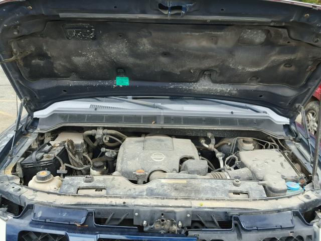 1N6BA06A57N201912 - 2007 NISSAN TITAN XE BLUE photo 7