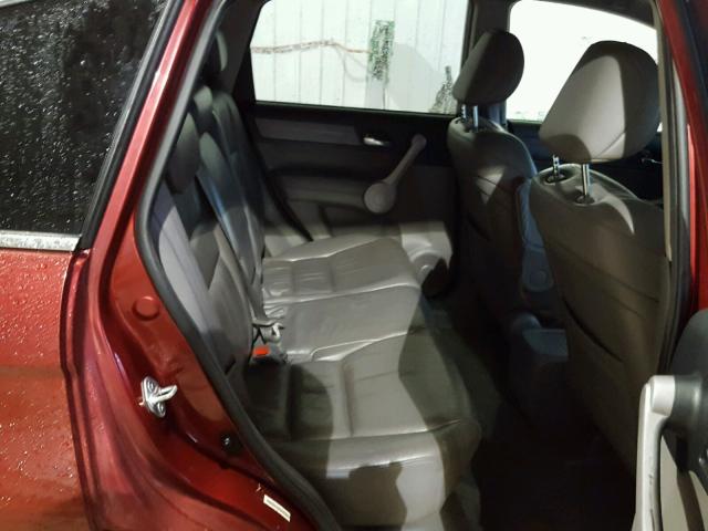 JHLRE38797C039547 - 2007 HONDA CR-V EXL MAROON photo 6