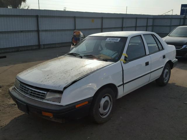 1P3AP28D4RN142516 - 1994 PLYMOUTH SUNDANCE WHITE photo 2