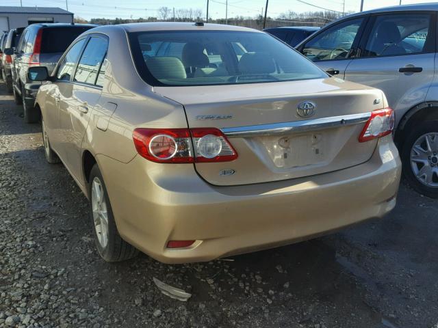 2T1BU4EE2DC962577 - 2013 TOYOTA COROLLA BA GOLD photo 3