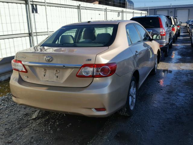 2T1BU4EE2DC962577 - 2013 TOYOTA COROLLA BA GOLD photo 4