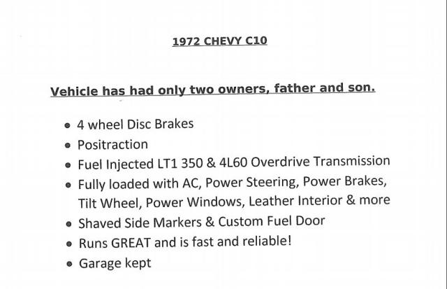 CCE142Z131920 - 1972 CHEVROLET C-10 BLACK photo 8