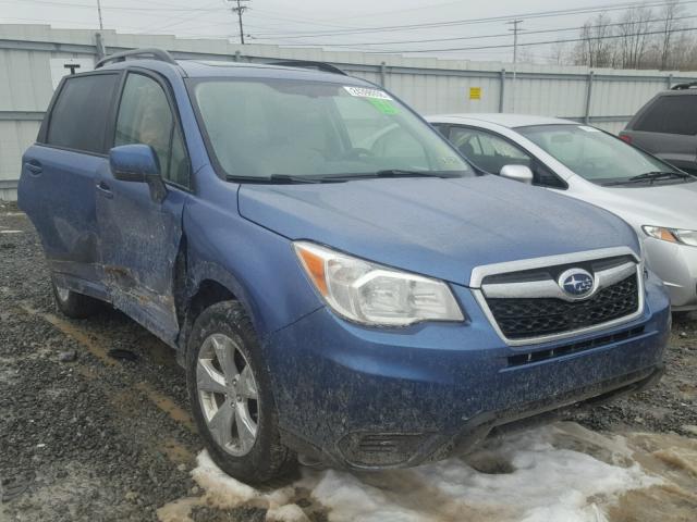 JF2SJADC4FH479339 - 2015 SUBARU FORESTER 2 BLUE photo 1