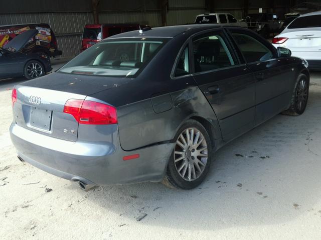 WAUAF78E36A272232 - 2006 AUDI A4 2 GRAY photo 4