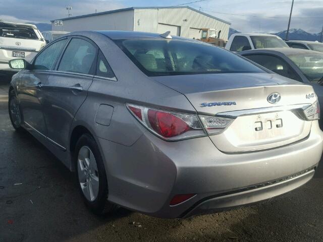 KMHEC4A46CA029213 - 2012 HYUNDAI SONATA HYB SILVER photo 3