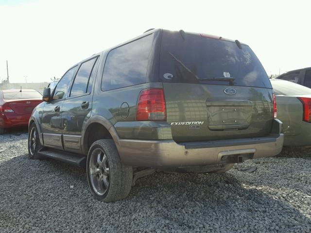 1FMPU17L33LA59308 - 2003 FORD EXPEDITION GREEN photo 3