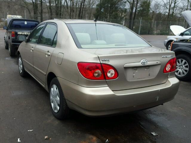 1NXBR32E08Z984243 - 2008 TOYOTA COROLLA CE GOLD photo 3