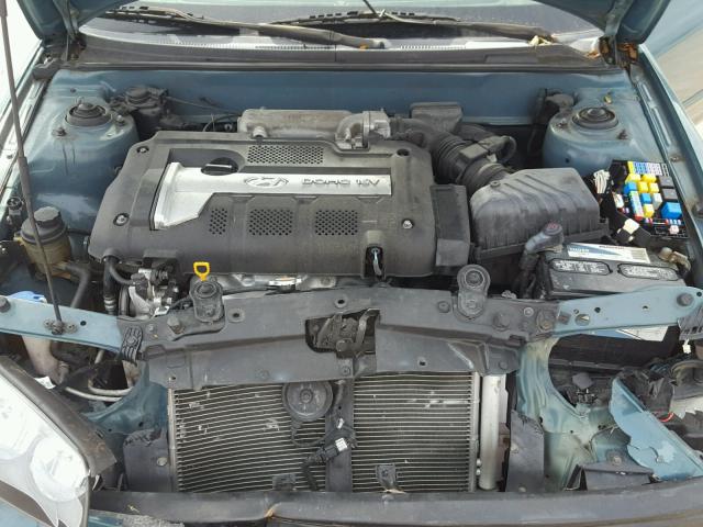 KMHDN46D36U281910 - 2006 HYUNDAI ELANTRA GL TEAL photo 7