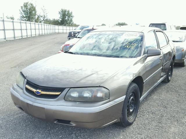 2G1WF52E039437210 - 2003 CHEVROLET IMPALA GOLD photo 2