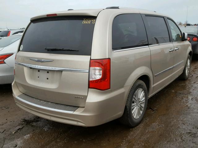 2C4RC1GG8DR808714 - 2013 CHRYSLER TOWN & COU GOLD photo 4