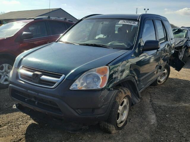 JHLRD68413C003503 - 2003 HONDA CR-V LX GREEN photo 2