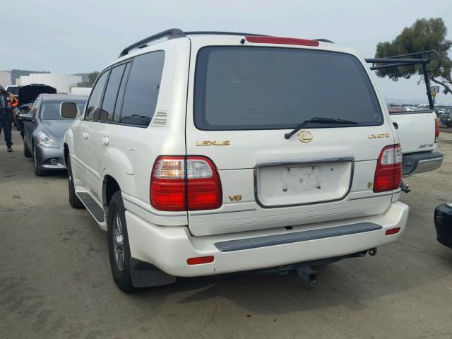 JT6HT00W2Y0091984 - 2000 LEXUS LX 470 WHITE photo 3