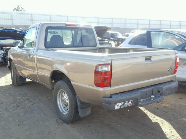 1FTYR10D93TA17481 - 2003 FORD RANGER GOLD photo 3