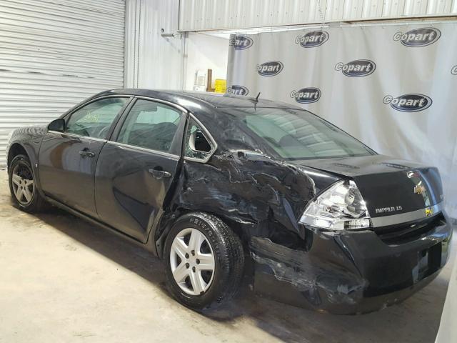 2G1WB58K289257114 - 2008 CHEVROLET IMPALA LS BLACK photo 3