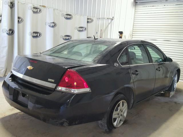 2G1WB58K289257114 - 2008 CHEVROLET IMPALA LS BLACK photo 4