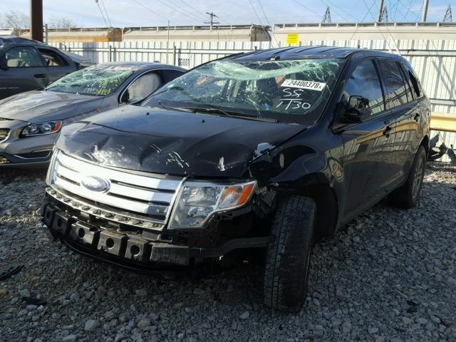 2FMDK38C67BA50689 - 2007 FORD EDGE SEL BLACK photo 2