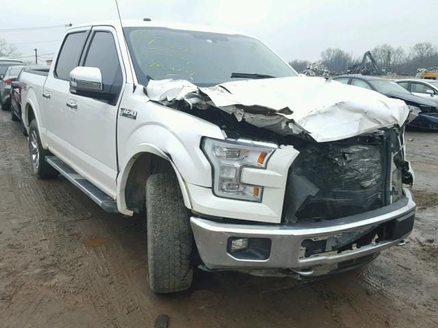 1FTEW1EF6GKD62453 - 2016 FORD F150 SUPER WHITE photo 1