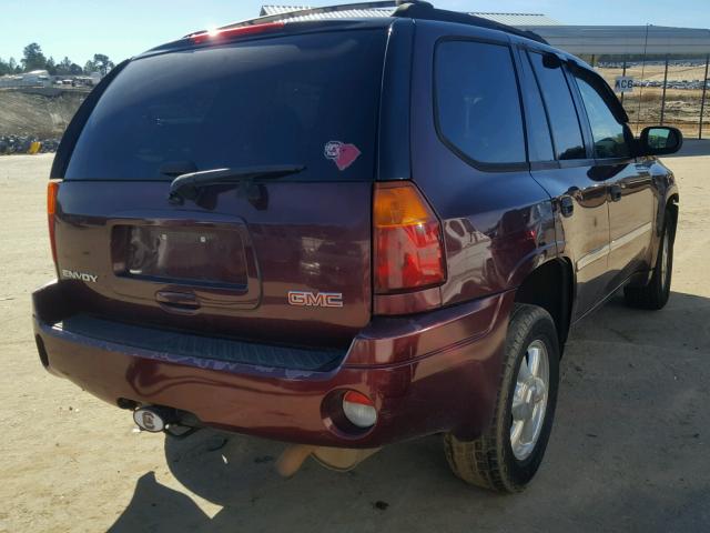 1GKDS13S272128256 - 2007 GMC ENVOY BURGUNDY photo 4