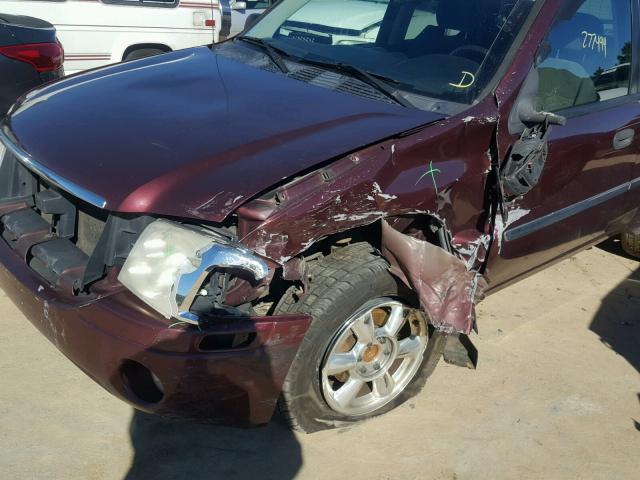 1GKDS13S272128256 - 2007 GMC ENVOY BURGUNDY photo 9