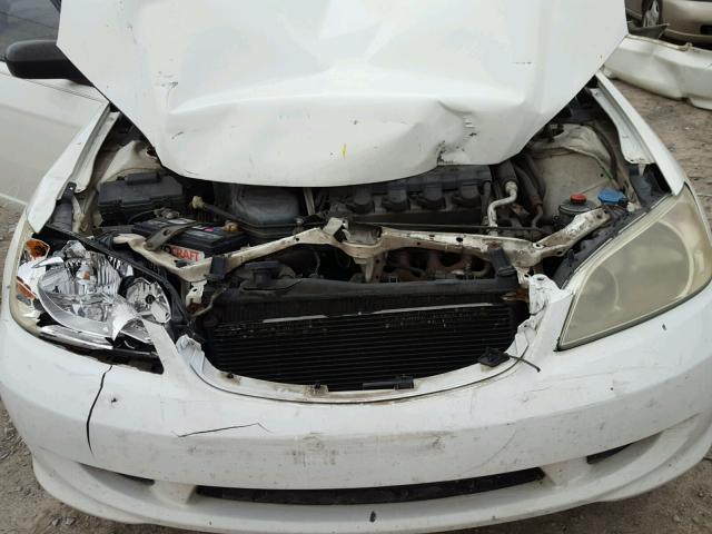 1HGEM22534L075330 - 2004 HONDA CIVIC LX WHITE photo 7