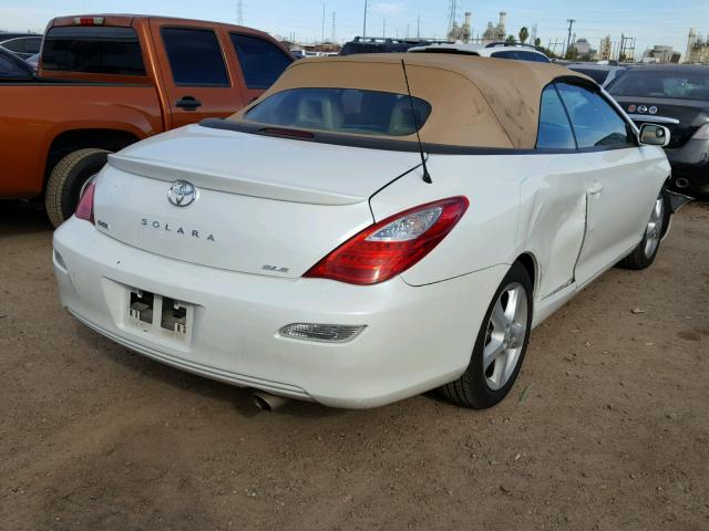 4T1FA38P17U122617 - 2007 TOYOTA CAMRY SOLA WHITE photo 4