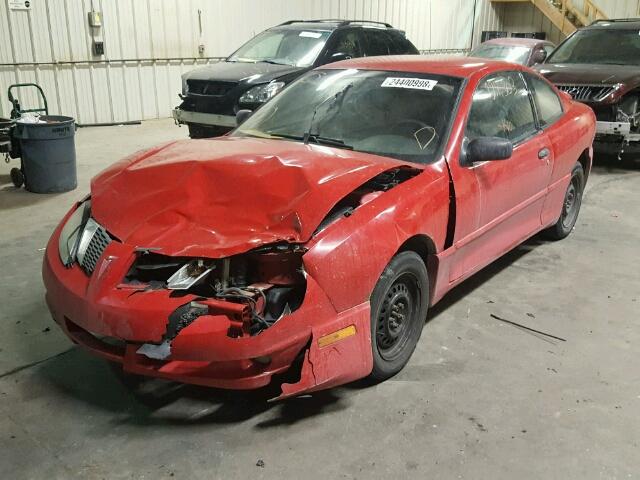 1G2JB12F837378959 - 2003 PONTIAC SUNFIRE RED photo 2