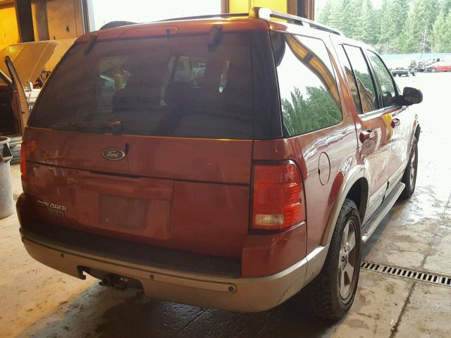 1FMZU74E13UC28530 - 2003 FORD EXPLORER E RED photo 4