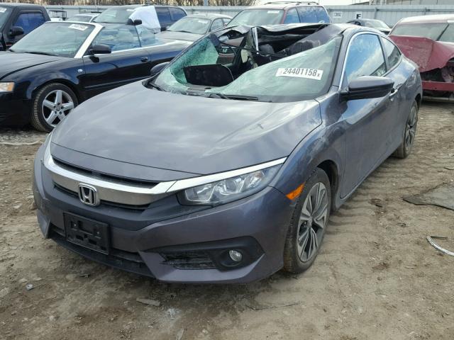 2HGFC3B33GH351972 - 2016 HONDA CIVIC EX ნაცრისფერი ფოტო 2