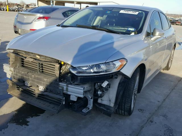 3FA6P0K94ER113089 - 2014 FORD FUSION TIT SILVER photo 2